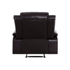 Leather Manual Recliner Sofa Collection for Living Room Leather Reclining Furniture for Home Office Living Room