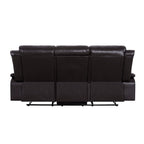 Leather Manual Recliner Sofa Collection for Living Room Leather Reclining Furniture for Home Office Living Room