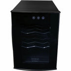 Koblenz 12-Bottle Wine Cooler Free Standing Dual Zone Wine Fridge and Chiller - Black
