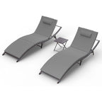 Kullavik 3-PiecesOutdoor Chaise Lounge Set