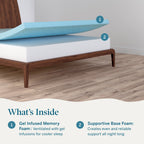 Lucid 10-inch Luxury Gel Memory Foam Mattress