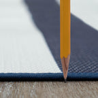 Lalune Beach Stripe Indoor Outdoor Area Rug