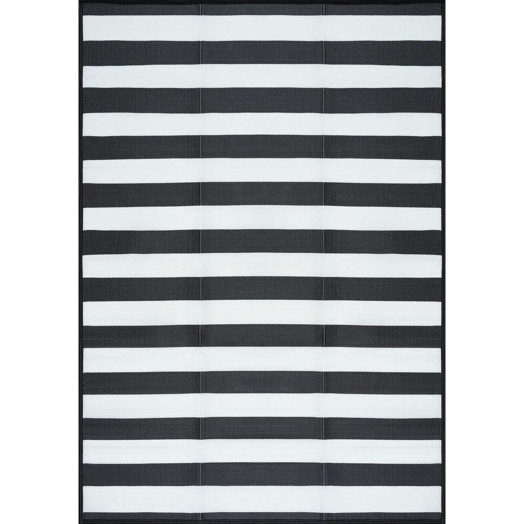 Lalune Beach Stripe Indoor Outdoor Area Rug