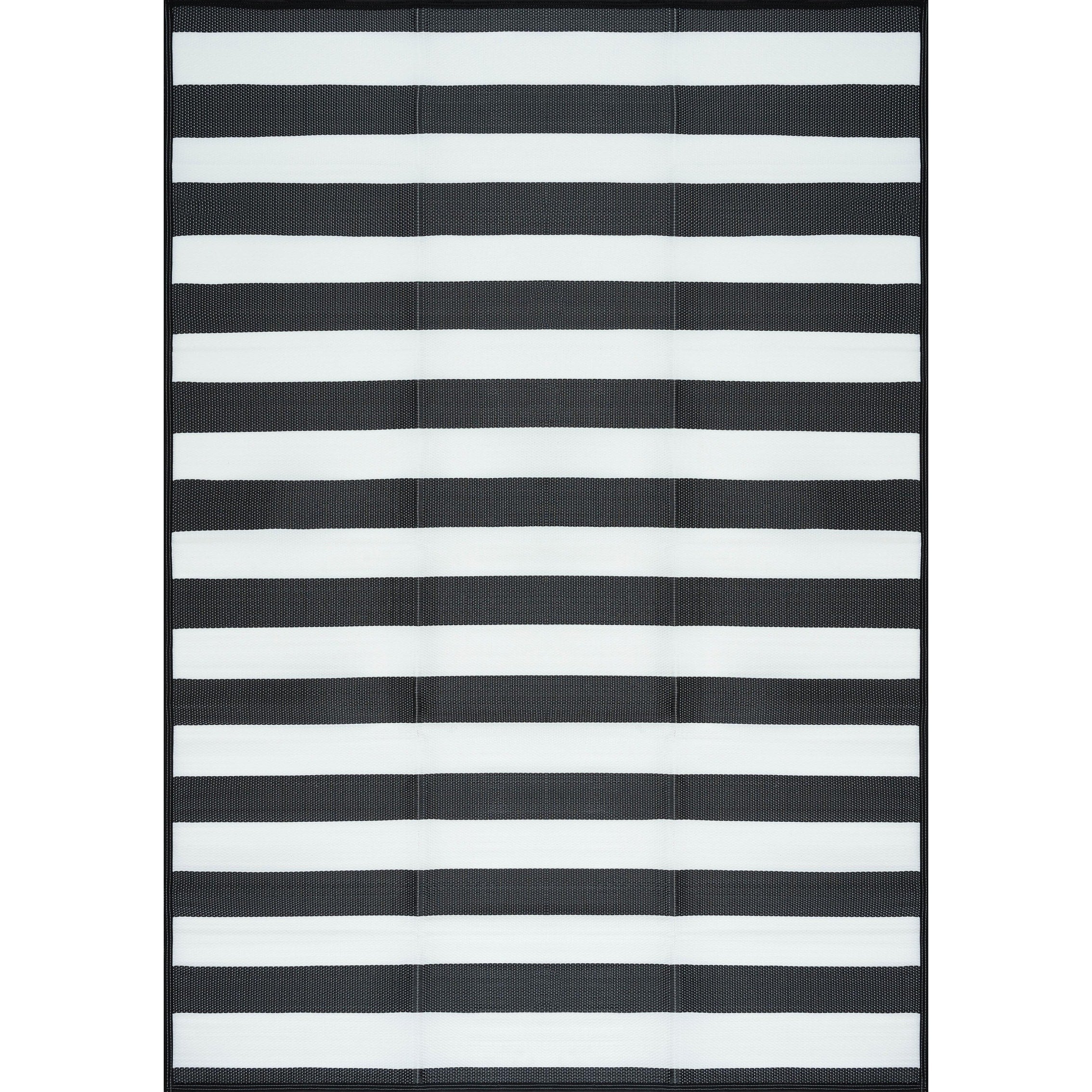Lalune Beach Stripe Indoor Outdoor Area Rug