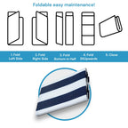 Lalune Beach Stripe Indoor Outdoor Area Rug