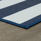 Lalune Beach Stripe Indoor Outdoor Area Rug