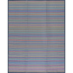 Lalune Beach Stripe Indoor Outdoor Area Rug