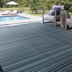 Lalune Beach Stripe Indoor Outdoor Area Rug