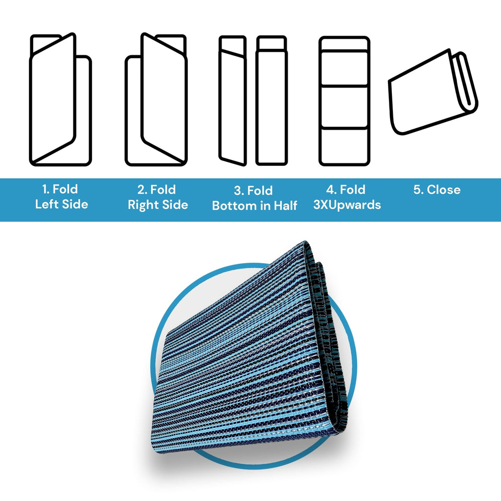 Lalune Beach Stripe Indoor Outdoor Area Rug