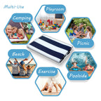 Lalune Beach Stripe Indoor Outdoor Area Rug