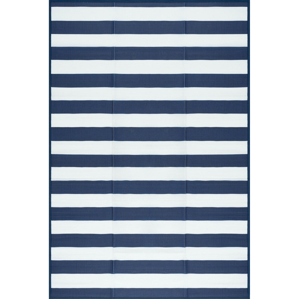 Lalune Beach Stripe Indoor Outdoor Area Rug