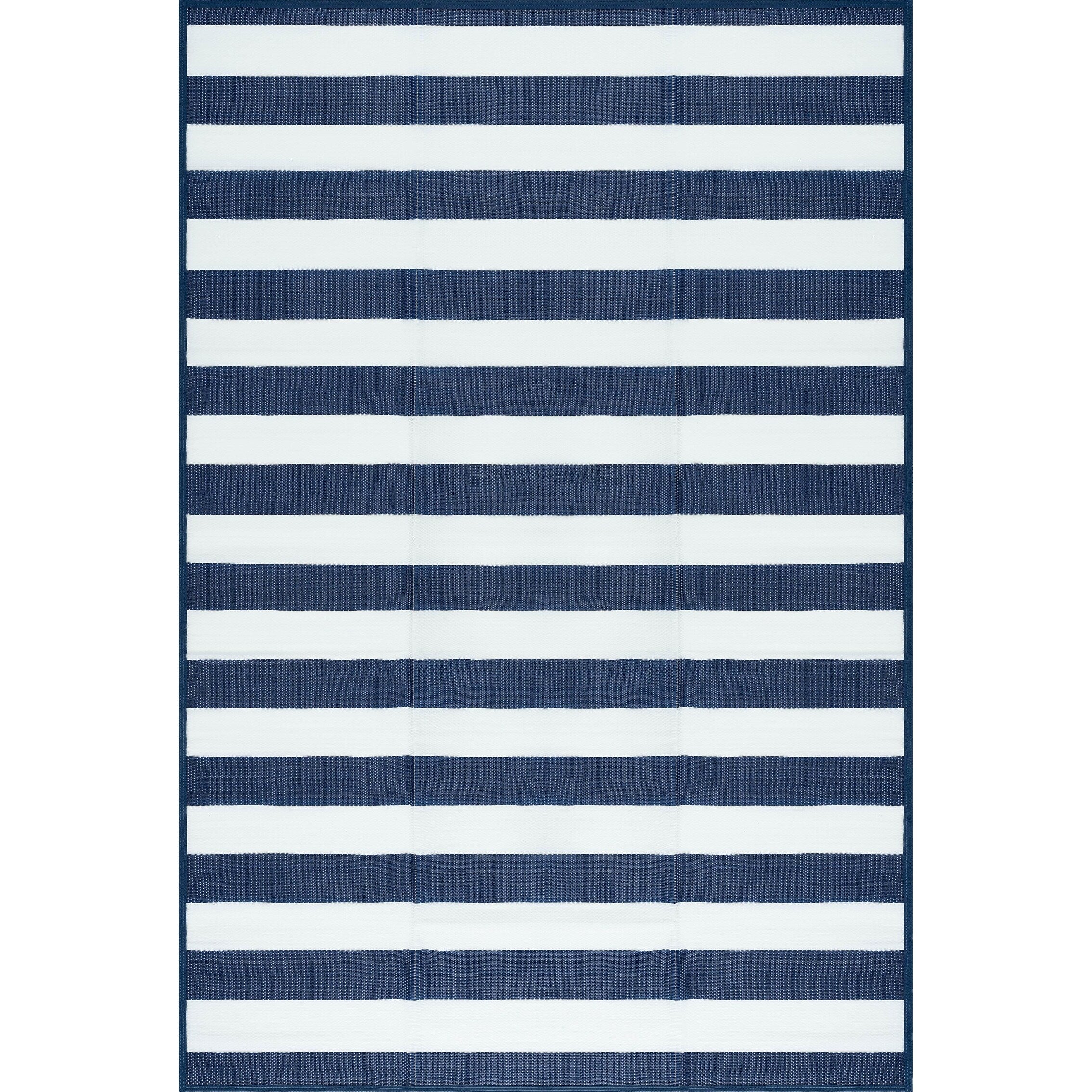Lalune Beach Stripe Indoor Outdoor Area Rug