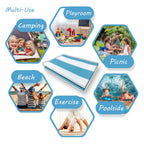 Lalune Beach Stripe Indoor Outdoor Area Rug