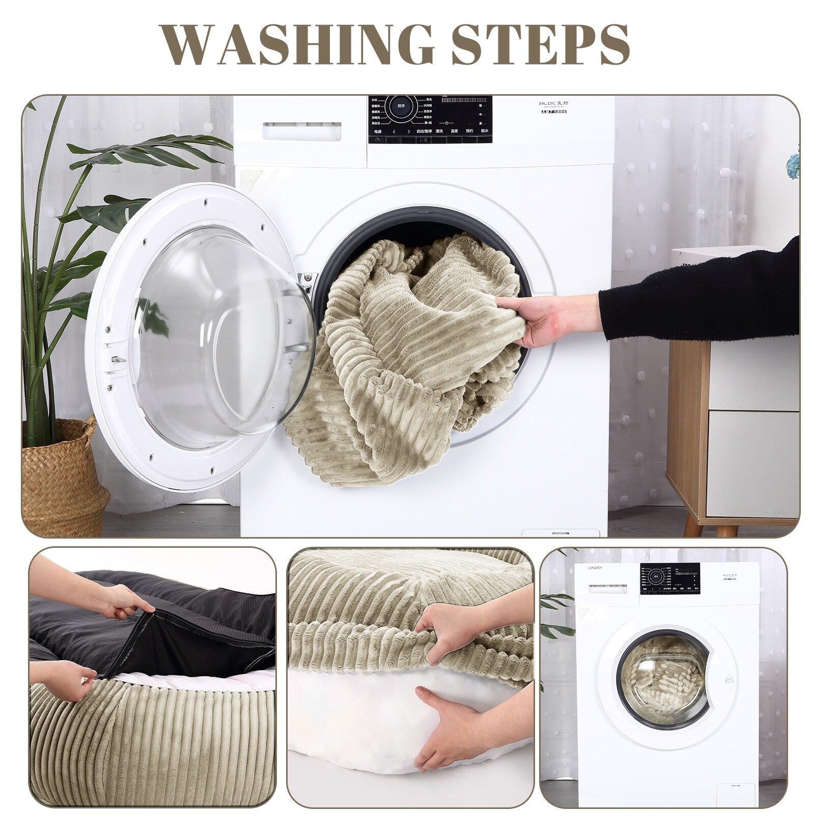 Giant Dog Bed for Humans 71x48x14 Large Dog Bed for People Adults, Washable Napping Dog Bed