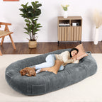 Giant Dog Bed for Humans 71x48x14 Large Dog Bed for People Adults, Washable Napping Dog Bed