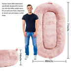Giant Dog Bed for Humans 71x48x14 Large Dog Bed for People Adults, Washable Napping Dog Bed