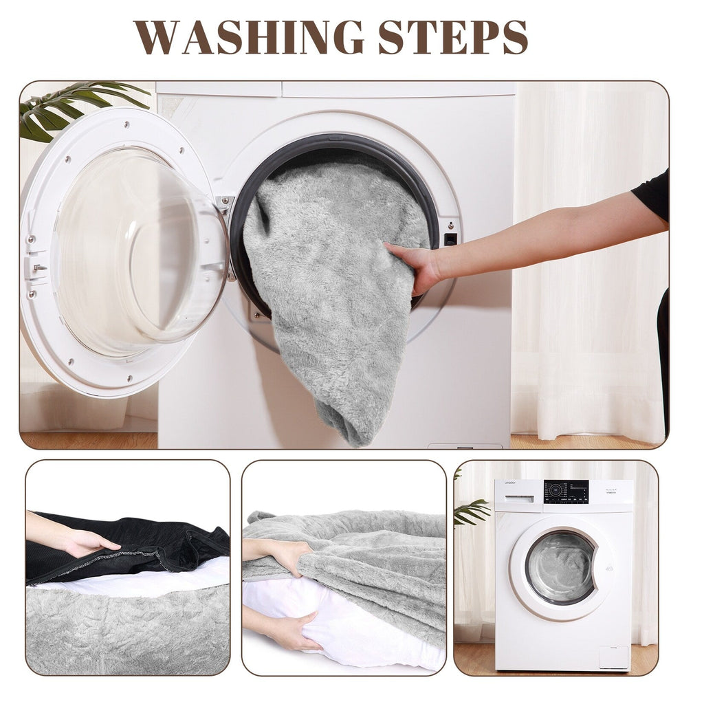 Giant Dog Bed for Humans 71x48x14 Large Dog Bed for People Adults, Washable Napping Dog Bed