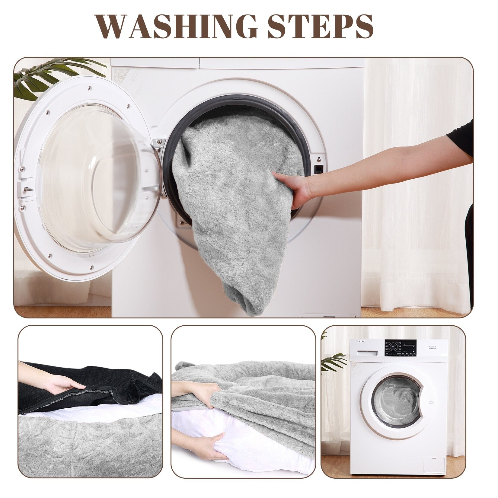 Giant Dog Bed for Humans 71x48x14 Large Dog Bed for People Adults, Washable Napping Dog Bed