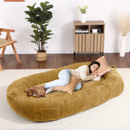 Giant Dog Bed for Humans 71x48x14 Large Dog Bed for People Adults, Washable Napping Dog Bed