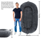 Giant Dog Bed for Humans 71x48x14 Large Dog Bed for People Adults, Washable Napping Dog Bed