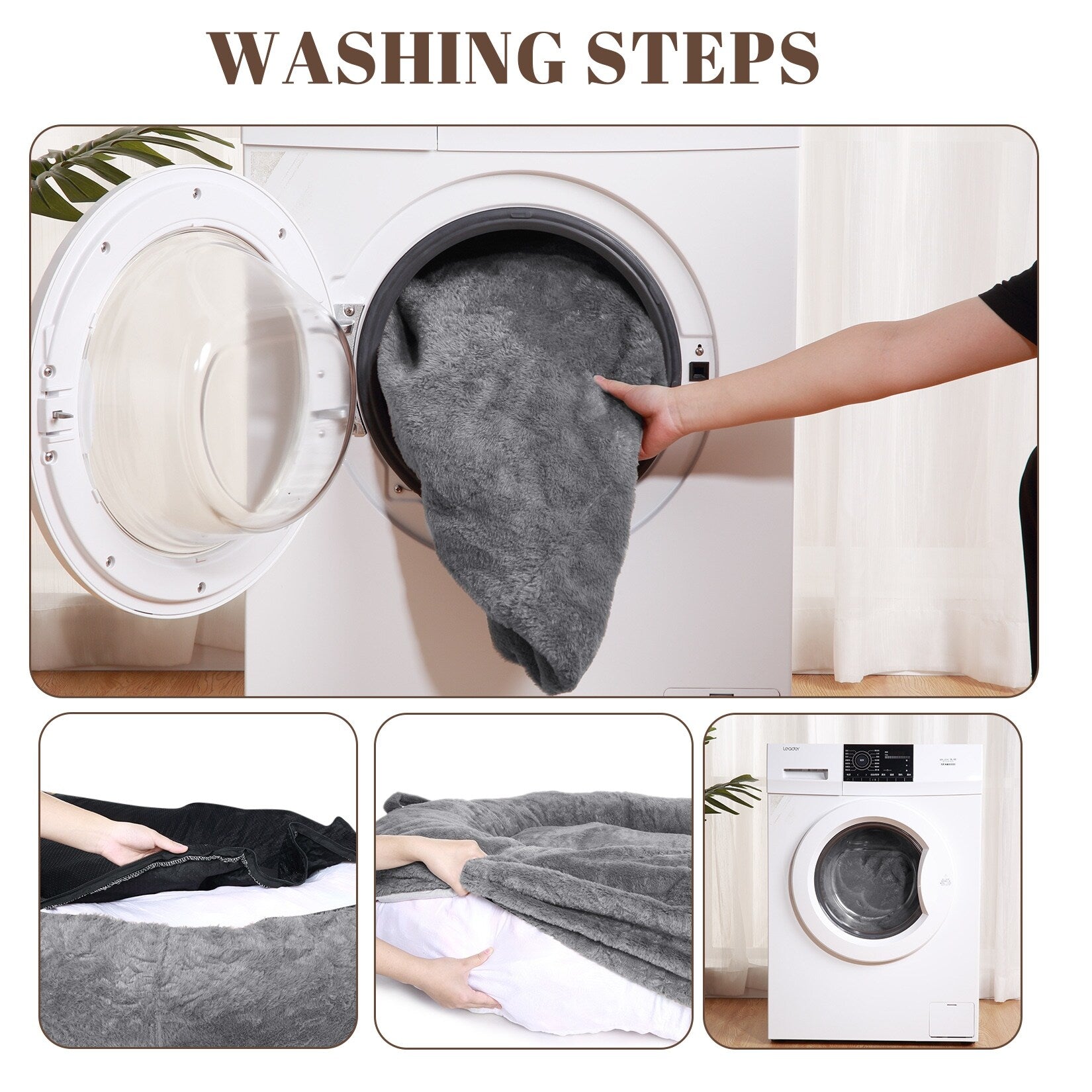 Giant Dog Bed for Humans 71x48x14 Large Dog Bed for People Adults, Washable Napping Dog Bed