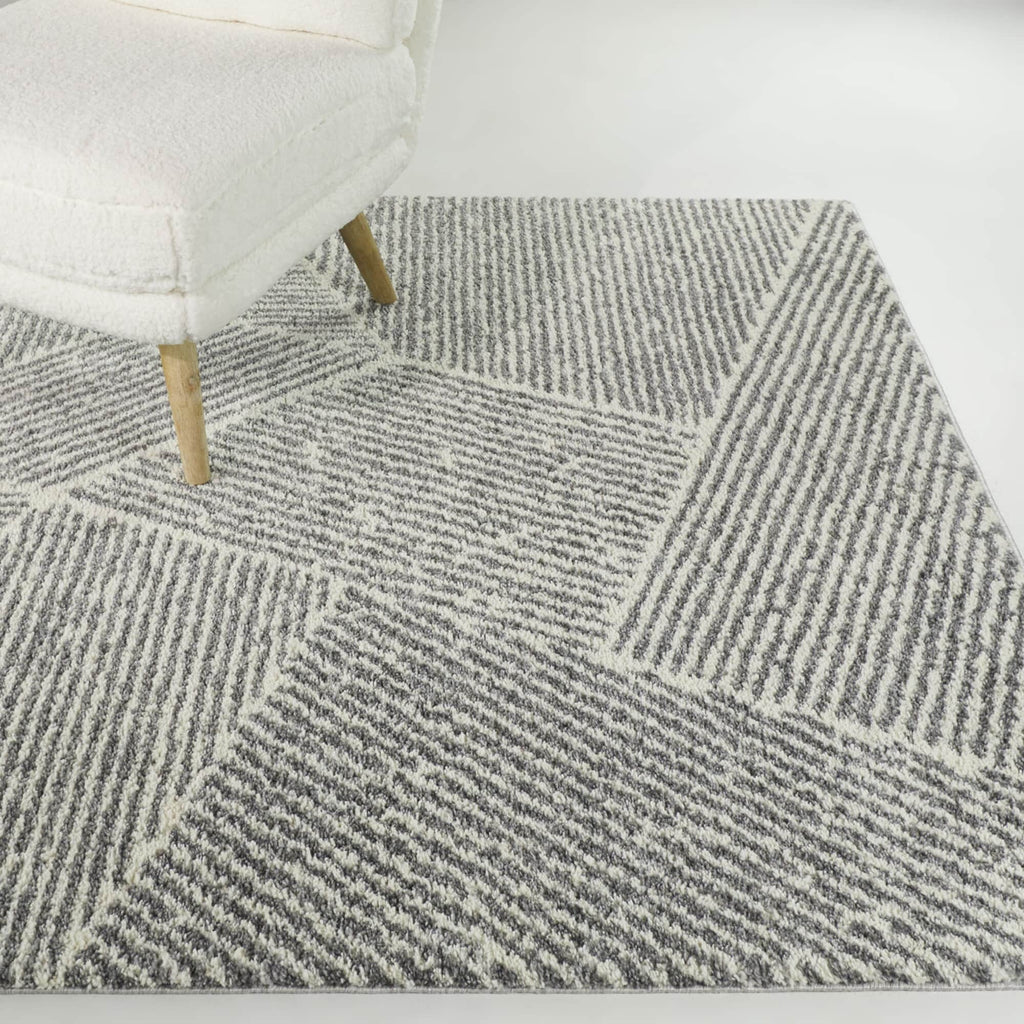Larsen Modern Varied Stripes Area Rug