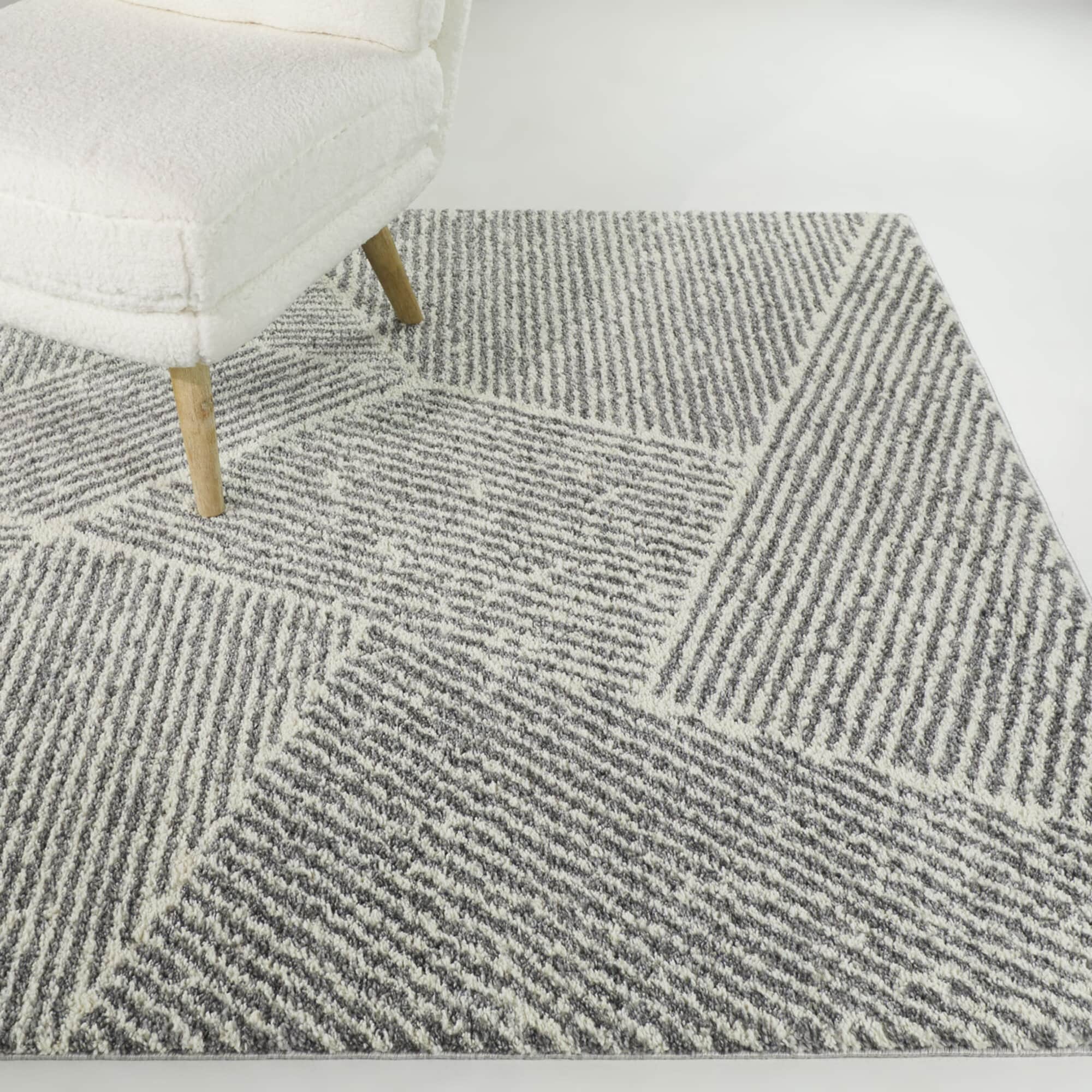 Larsen Modern Varied Stripes Area Rug