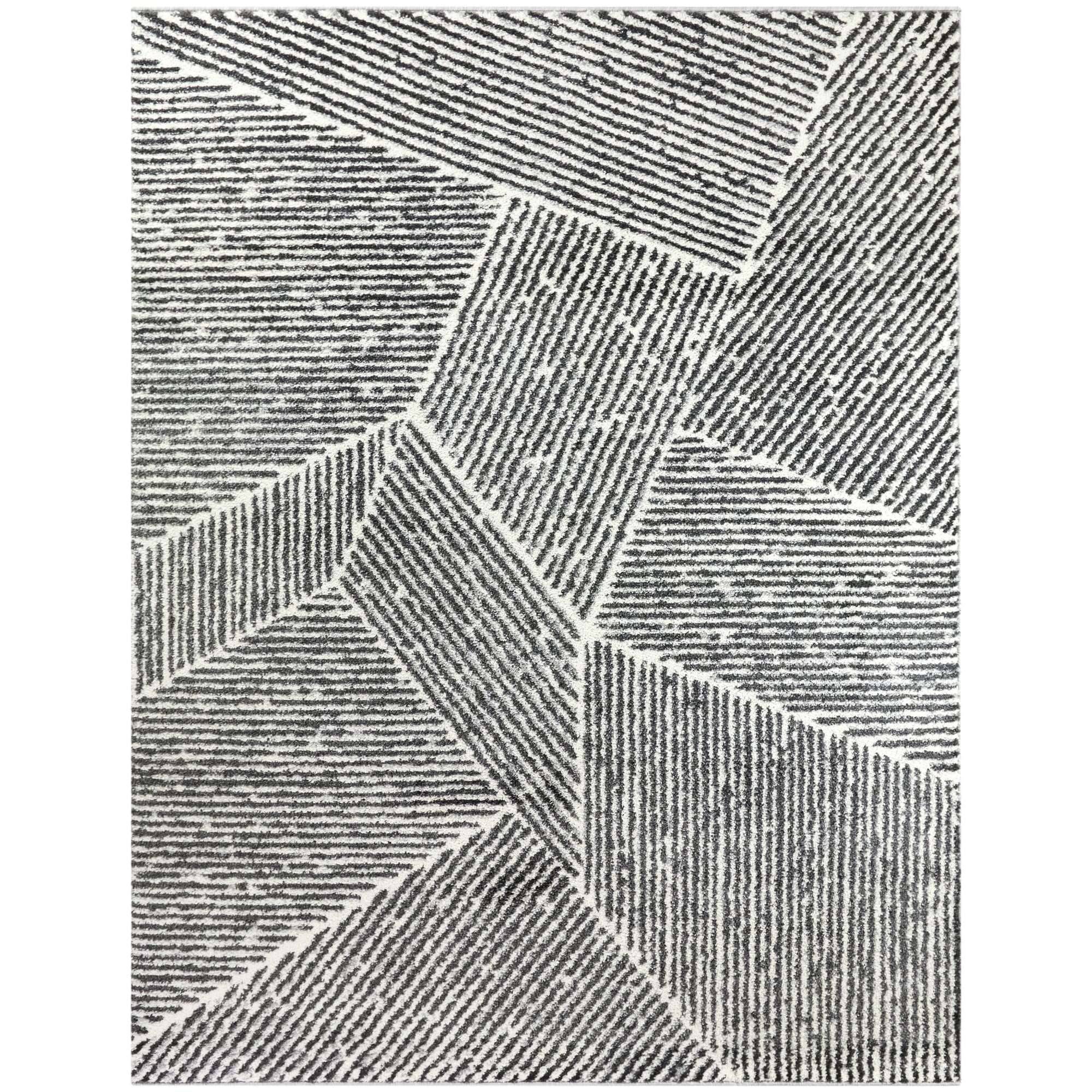 Larsen Modern Varied Stripes Area Rug