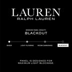 Lauren Ralph Lauren Waller Blackout Back Tab/Rod Pocket Single Curtain Panel