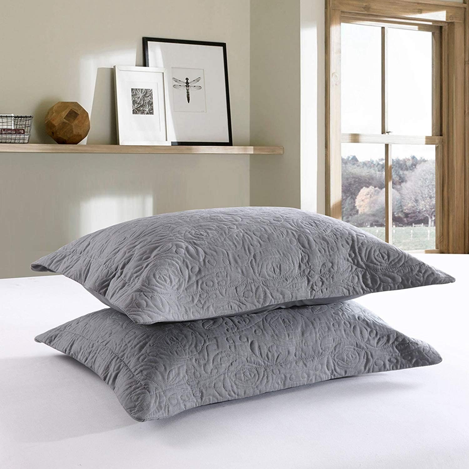 Porch & Den Manor Embroidered Pillow Sham (Set of 2)