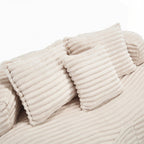 Lazy Sofa Durable Comfort Lounger High Back Bean Bag Chair Couch for Adults and Kids - 2 Seat