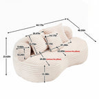 Lazy Sofa Durable Comfort Lounger High Back Bean Bag Chair Couch for Adults and Kids - 2 Seat