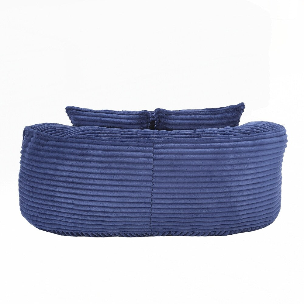 Lazy Sofa Durable Comfort Lounger High Back Bean Bag Chair Couch for Adults and Kids - 2 Seat