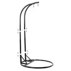 LeisureMod 2 Person Hanging Egg Chair with Stand - Outdoor/Indoor Rattan Wicker Patio Swing Hammock Lounger with Cushions