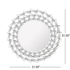 Lileas Glam Wall Mirror by Christopher Knight Home - Silver