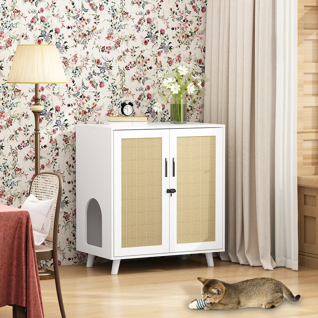 Litter Box Enclosure Cat Litter Box Furniture End Table Sofa Tbale