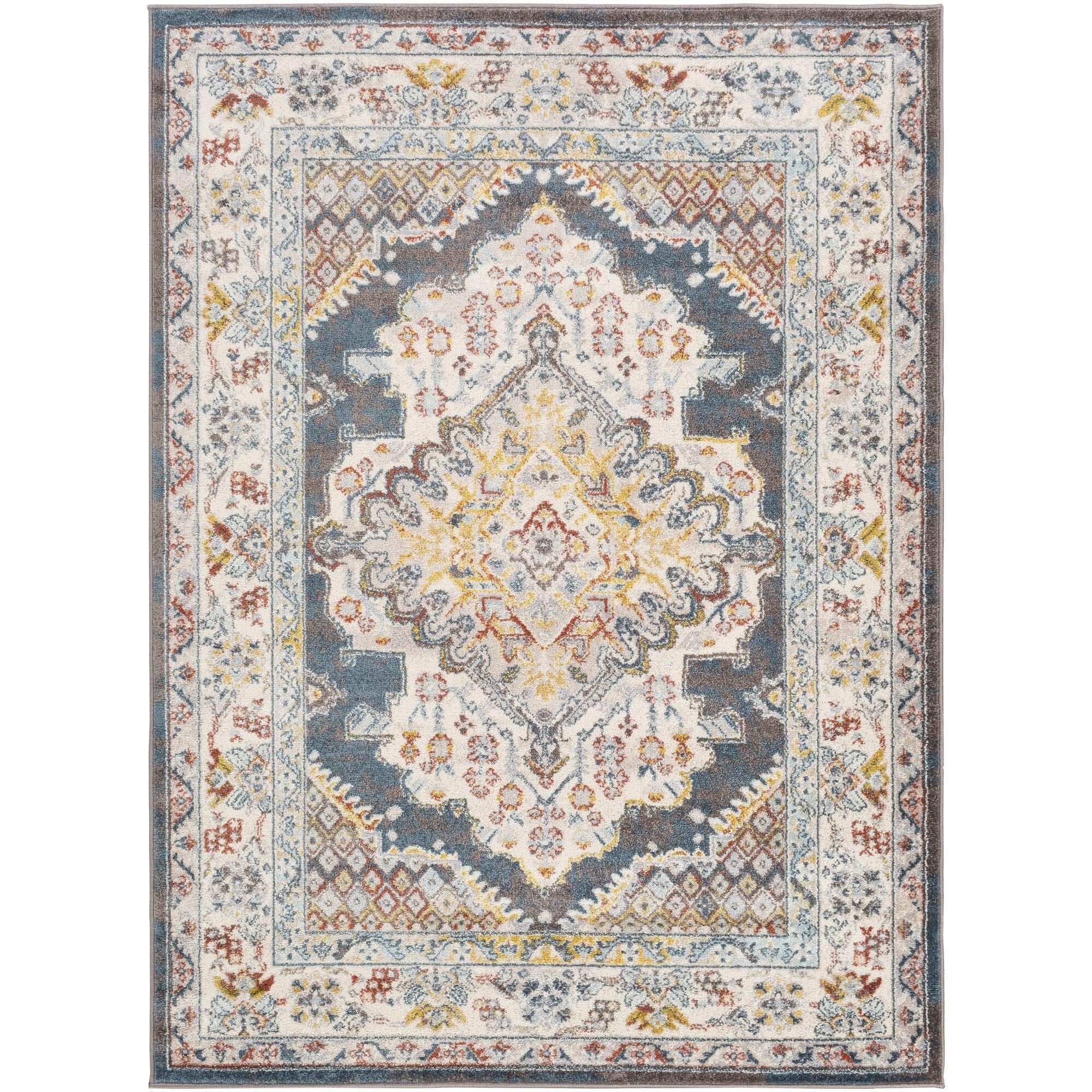 Livabliss Ankara Updated Traditional Medallion Area Rug