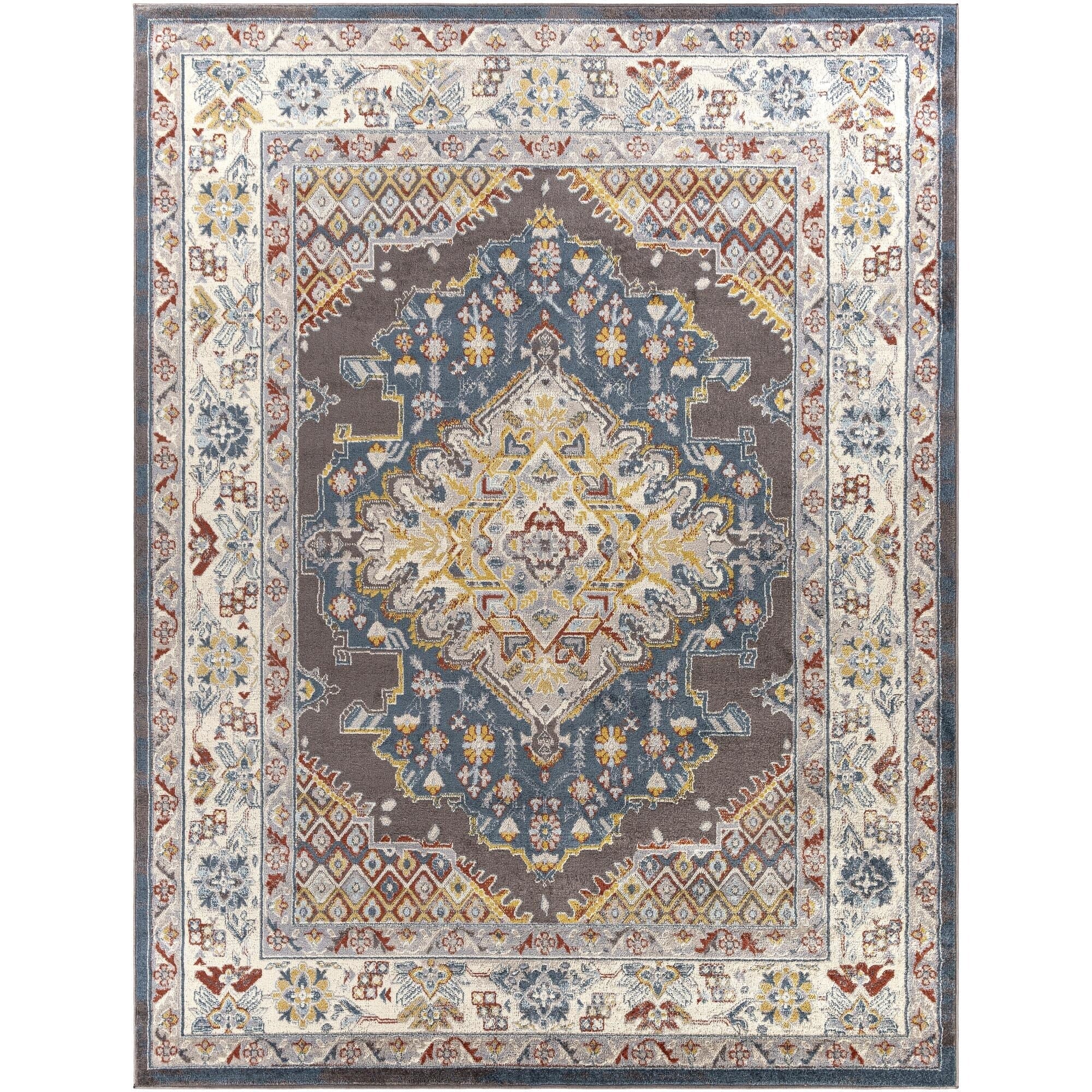 Livabliss Ankara Updated Traditional Medallion Area Rug