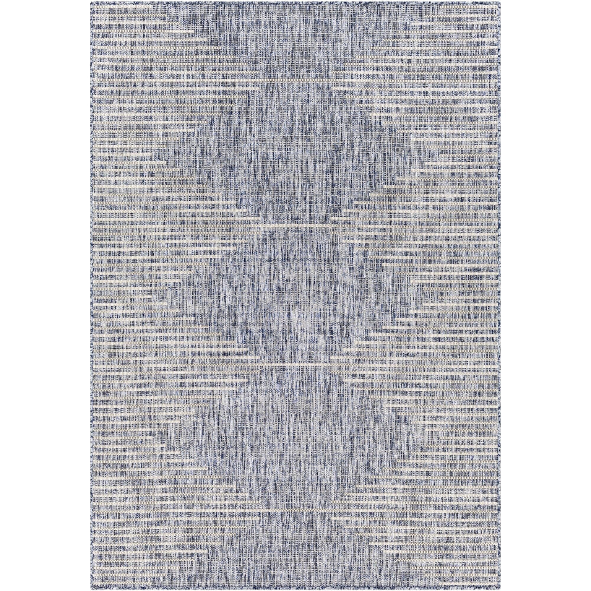 Livabliss Eagean Bohemian Diamond Outdoor Area Rug