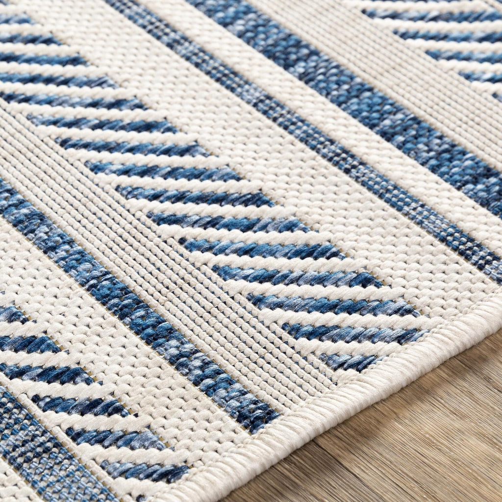 Livabliss Eagean Bohemian Stripe Outdoor Area Rug