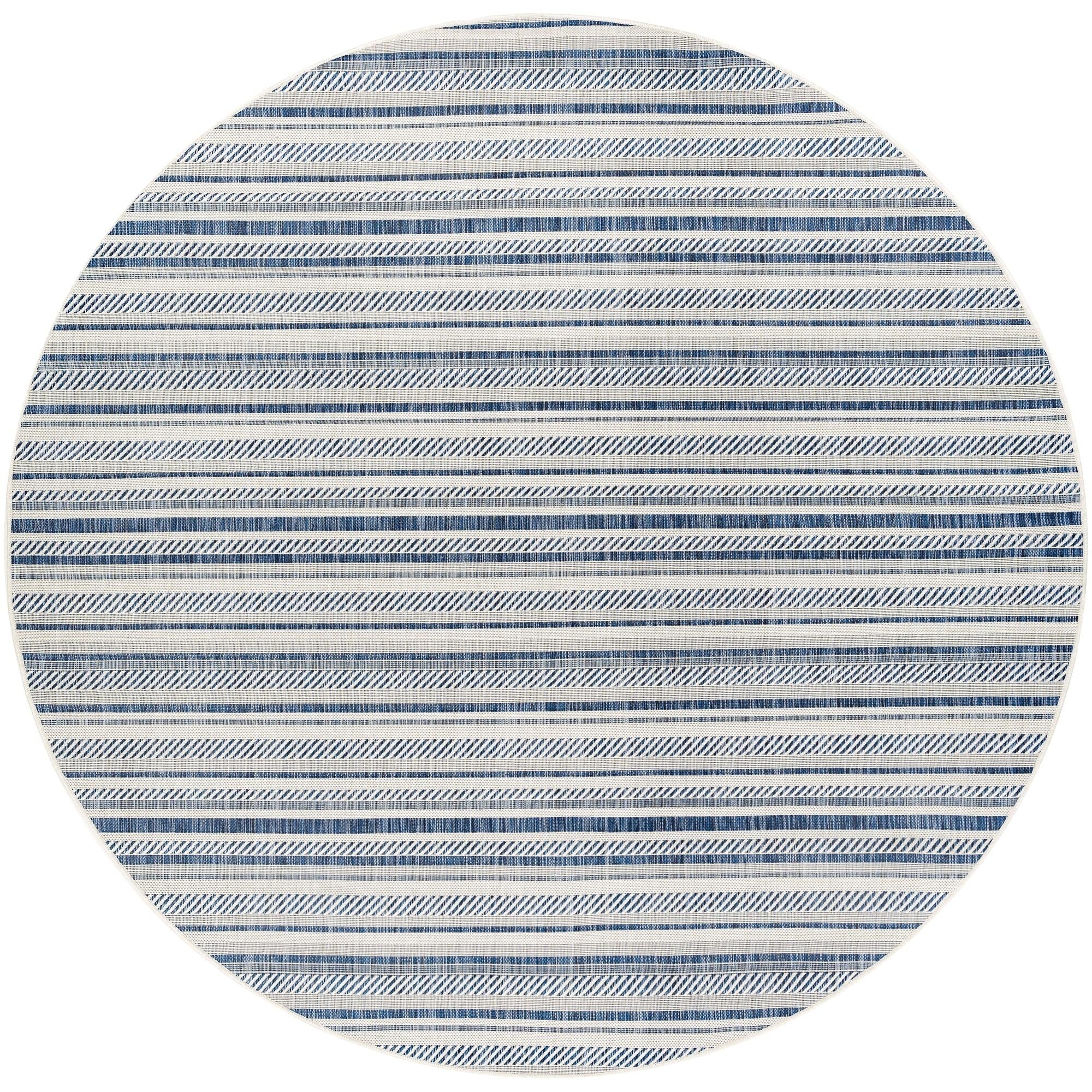 Livabliss Eagean Bohemian Stripe Outdoor Area Rug