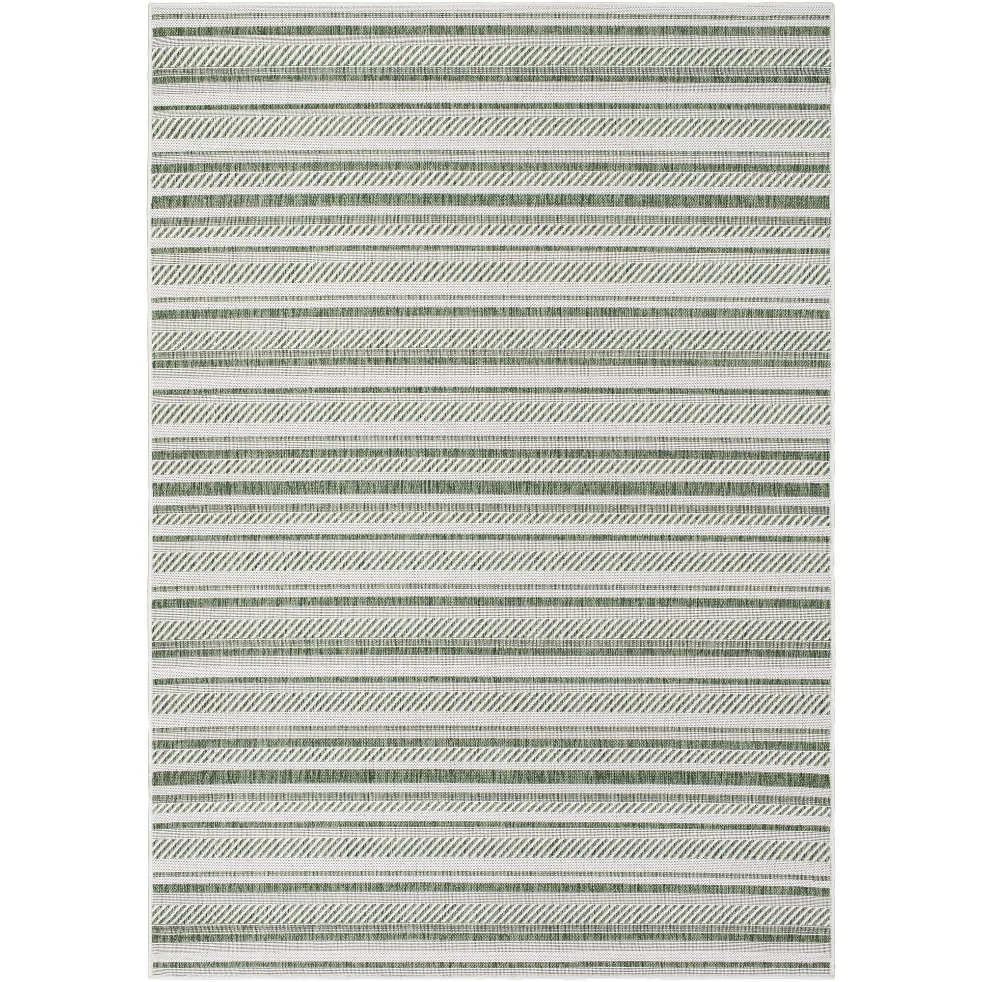 Livabliss Eagean Bohemian Stripe Outdoor Area Rug