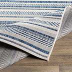 Livabliss Eagean Bohemian Stripe Outdoor Area Rug
