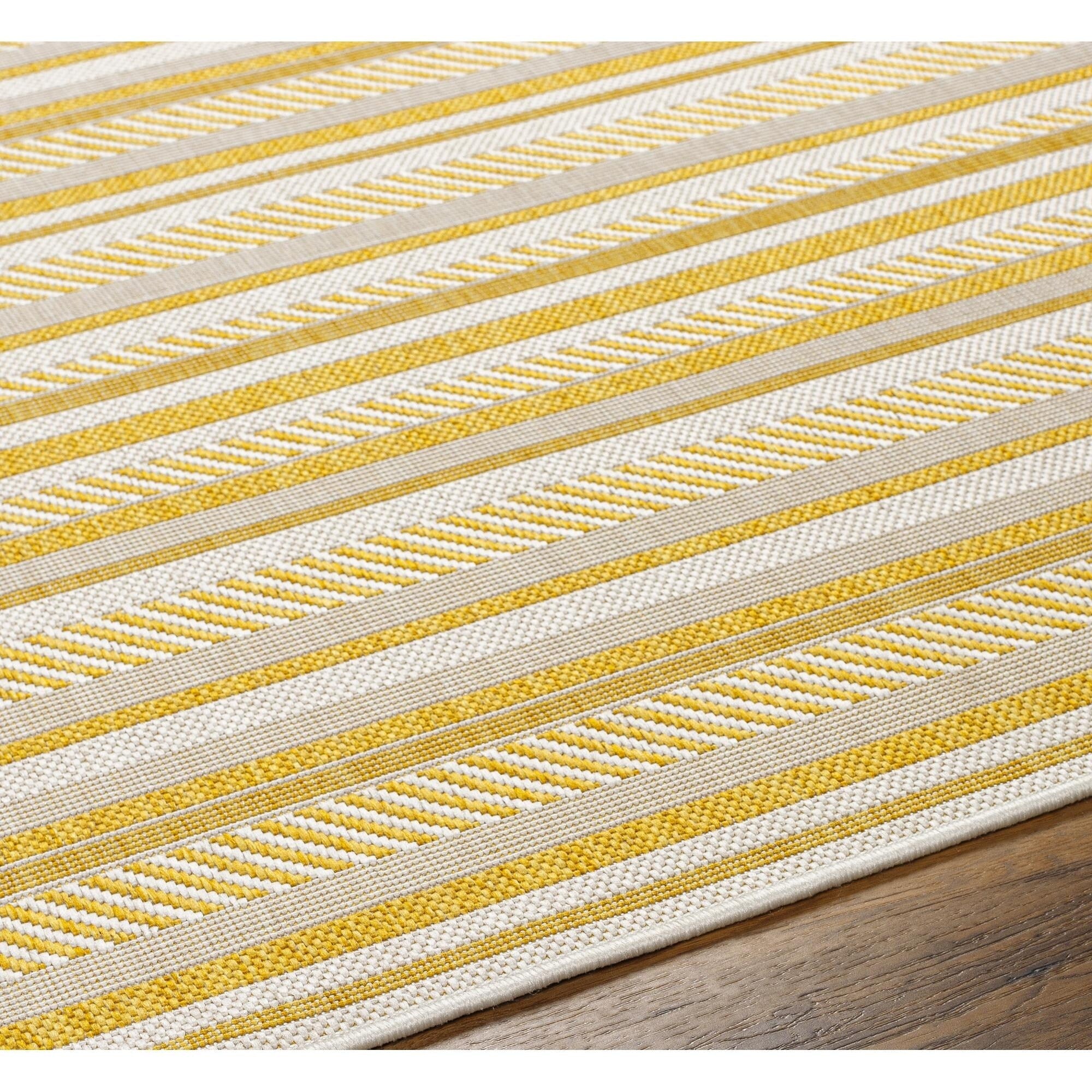 Livabliss Eagean Bohemian Stripe Outdoor Area Rug