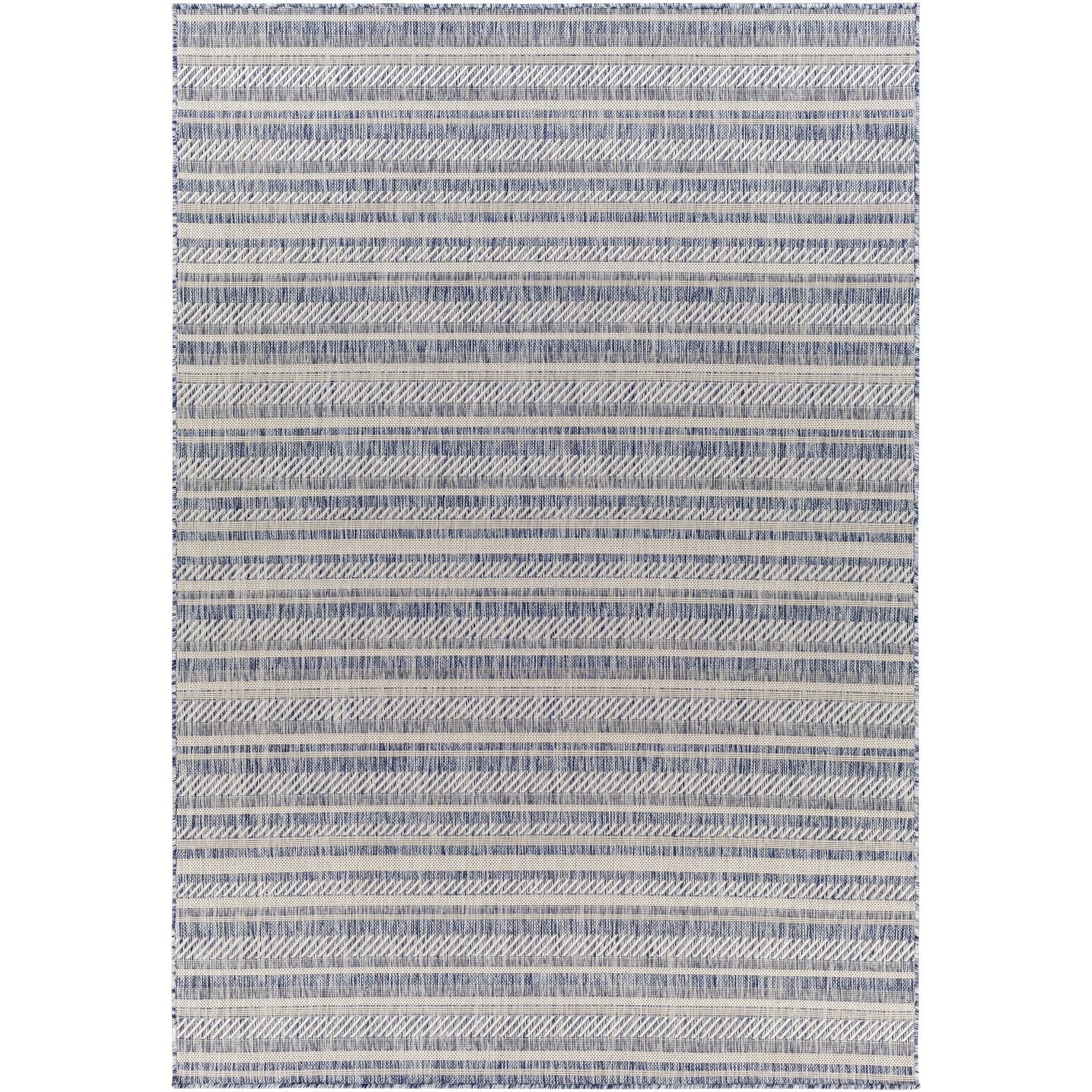 Livabliss Eagean Bohemian Stripe Outdoor Area Rug