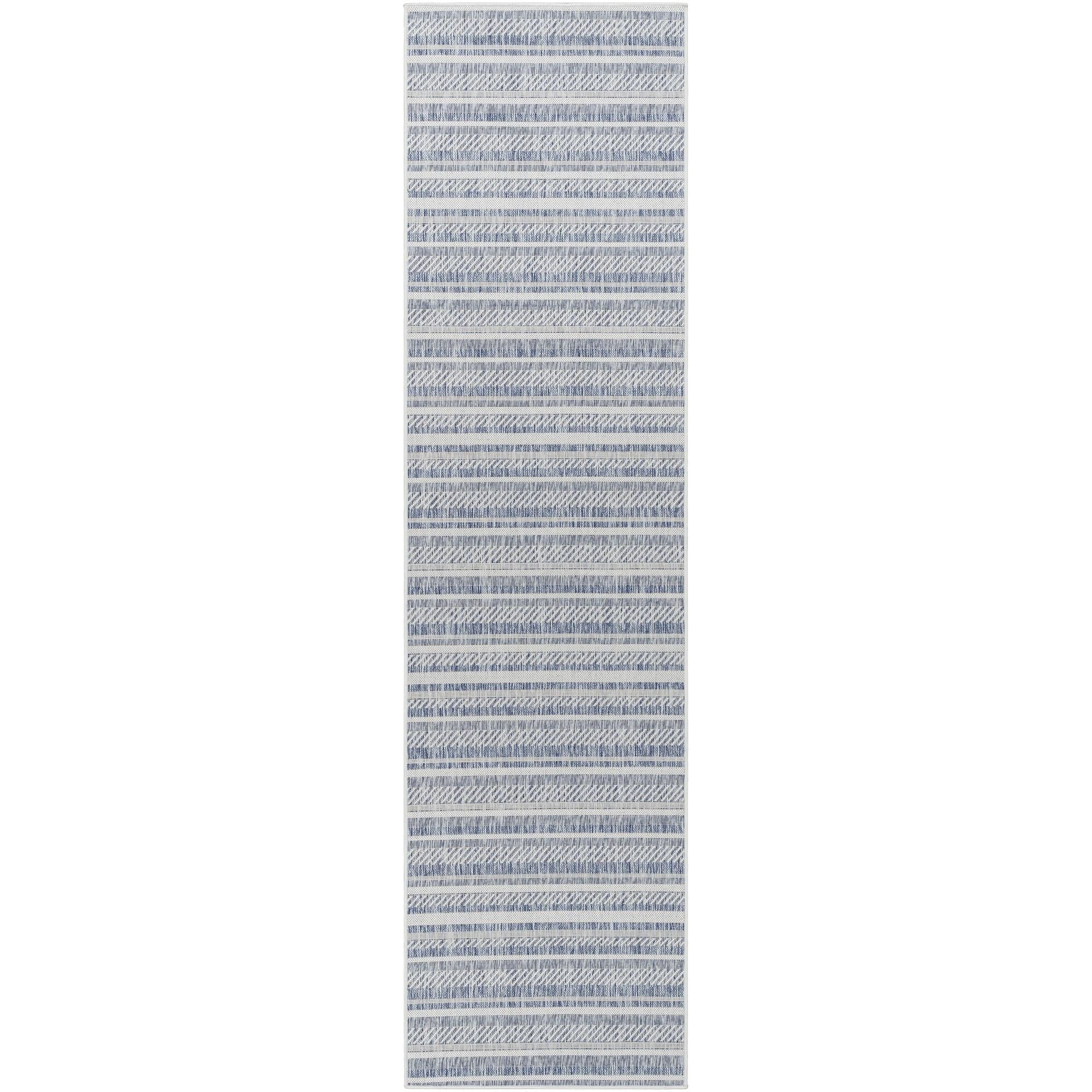 Livabliss Eagean Bohemian Stripe Outdoor Area Rug