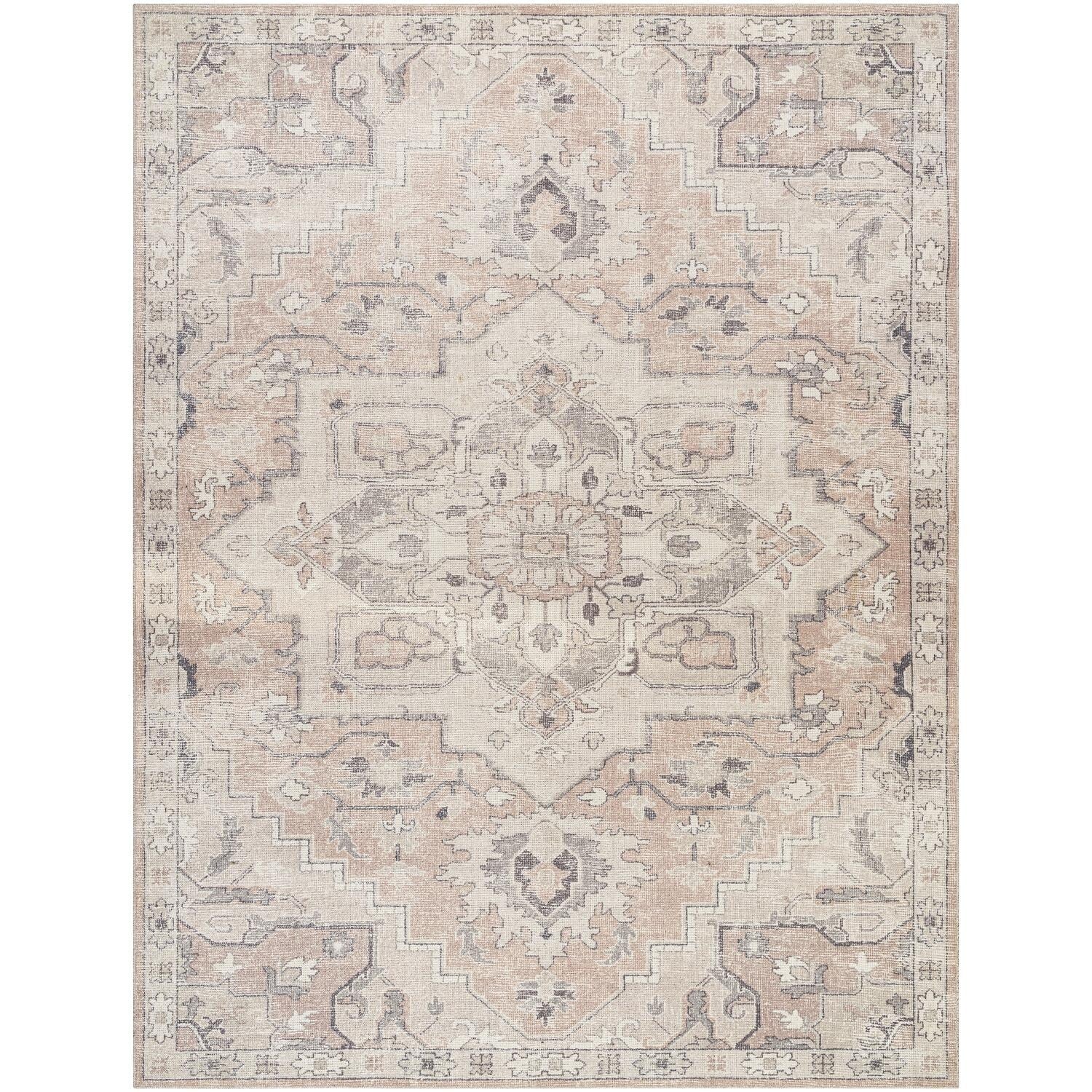 Livabliss Elle Updated Traditional Medallion Area Rug
