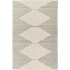 Livabliss Granada Minimalist Diamond Hand Tufted Area Rug
