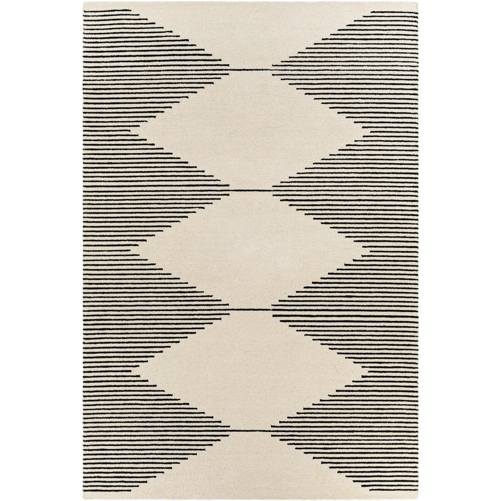 Livabliss Granada Minimalist Diamond Hand Tufted Area Rug