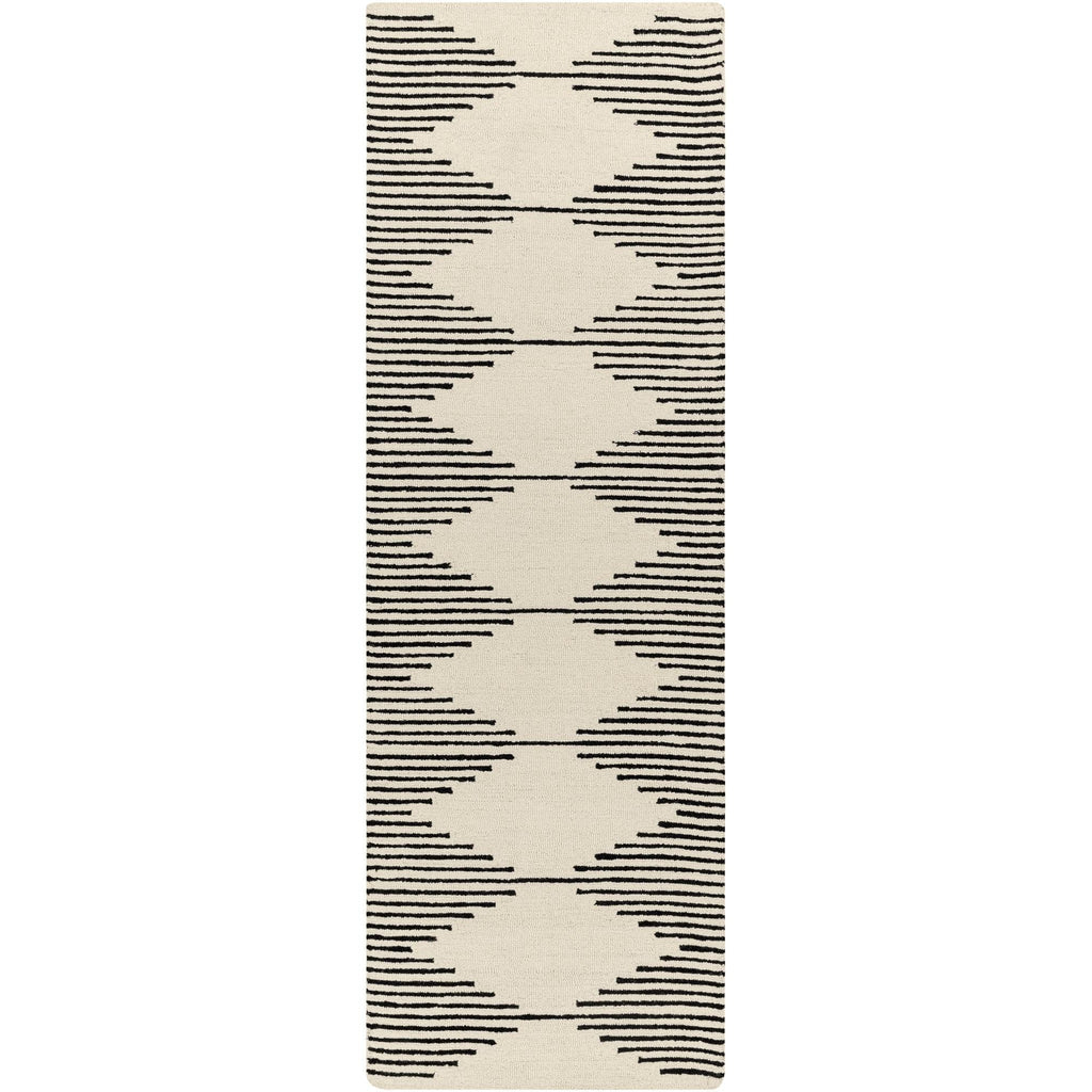 Livabliss Granada Minimalist Diamond Hand Tufted Area Rug